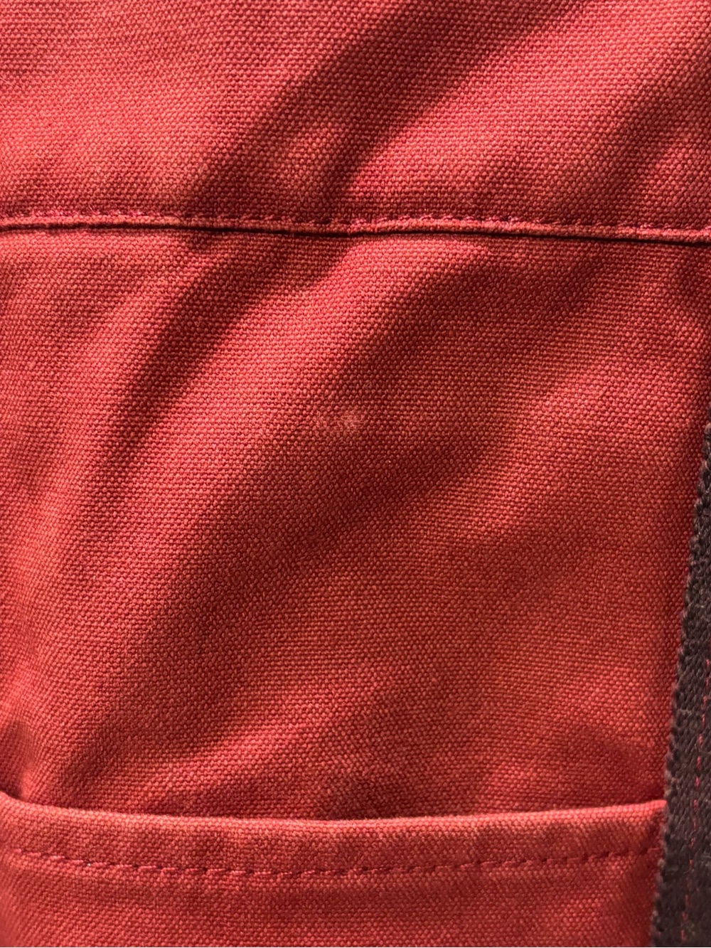 Hermès Fourre-Tout Canvas Large Tote Bag Red brown stripe COA - Picture 5 of 13
